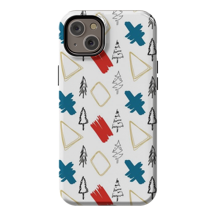 iPhone 14 Plus StrongFit Contemporary Illustration Pattern by Creativeaxle