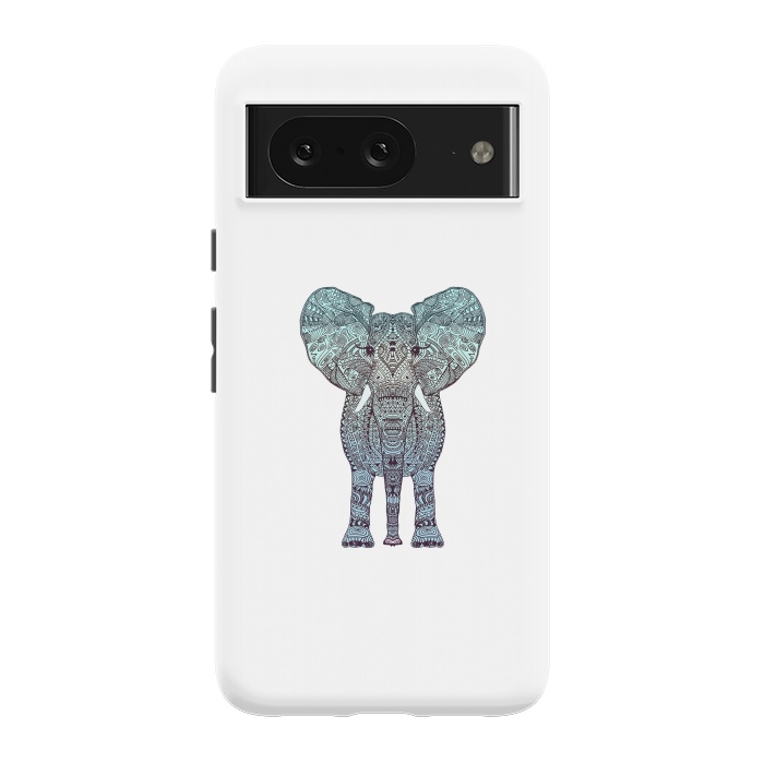 Pixel 8 StrongFit Elephant Blue by Monika Strigel
