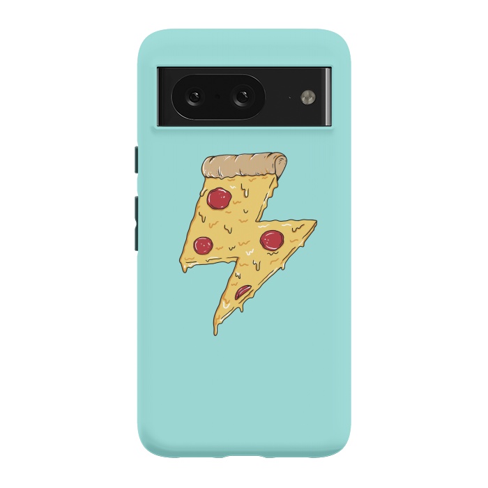 Pixel 8 StrongFit Pizza power green by Coffee Man