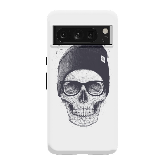 Pixel 8 Pro StrongFit Black skull in hat by kodamorkovkart