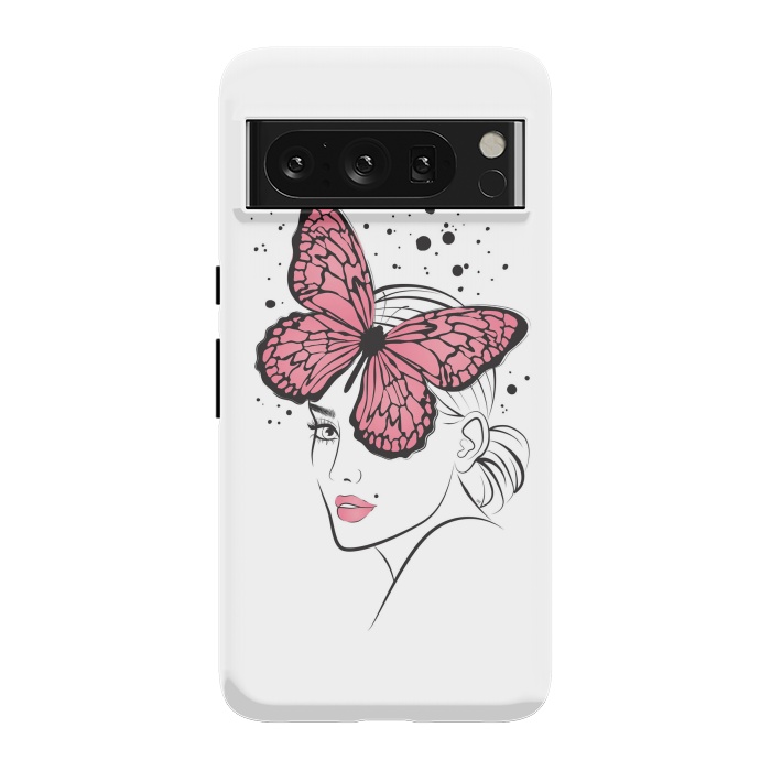 Pixel 8 Pro StrongFit Pink Butterfly by Martina