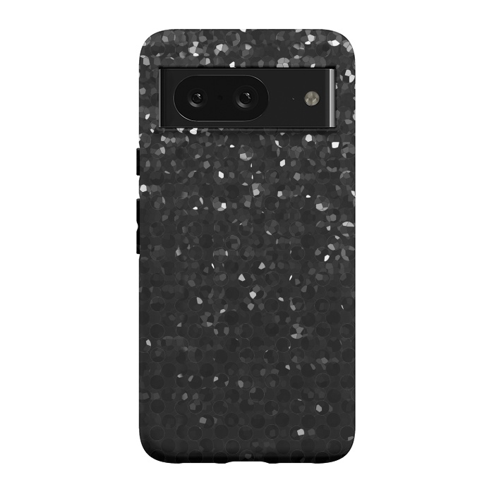 Pixel 8 StrongFit Black Crystal Bling Strass G283 by Medusa GraphicArt