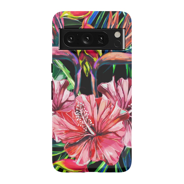 Pixel 8 Pro StrongFit Beautiful Trendy Seamless Floral Jungle Pattern by ArtsCase