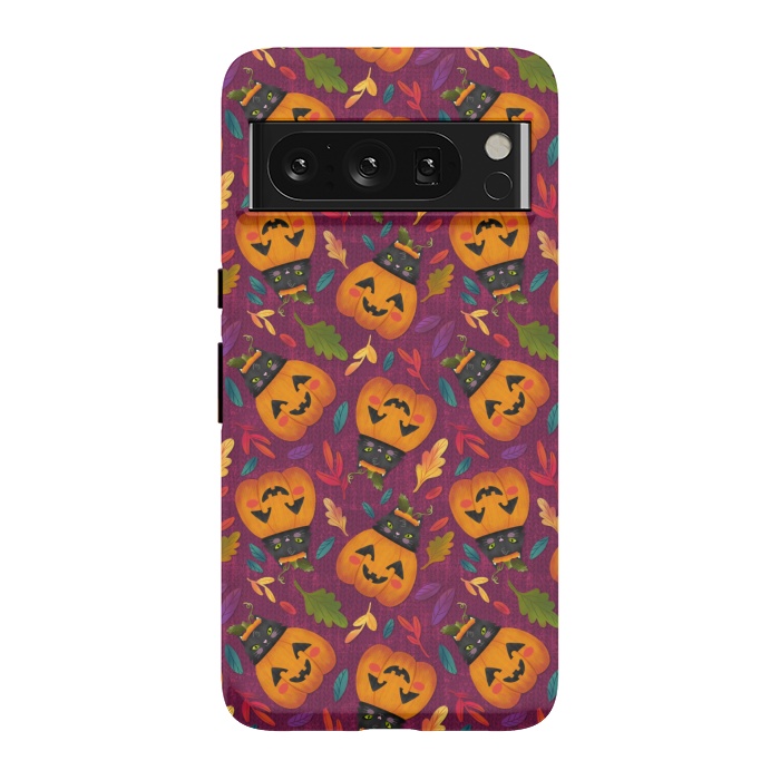 Pixel 8 Pro StrongFit Pumpkin Kitty by Noonday Design