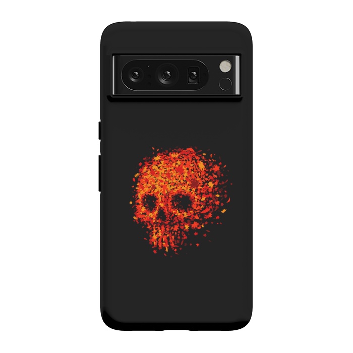 Pixel 8 Pro StrongFit Autumn Skull - Fall Leaves by Vó Maria