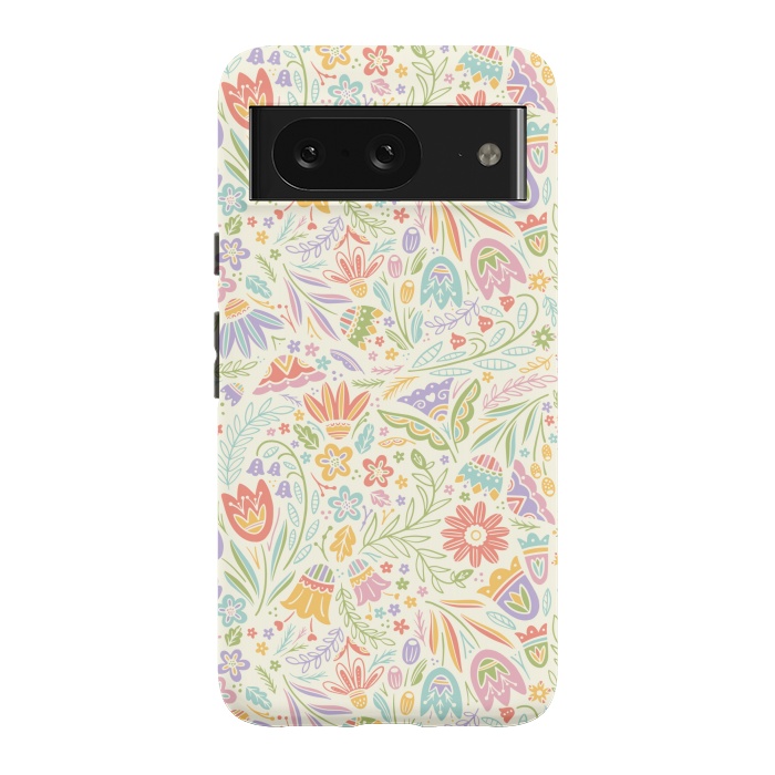 Pixel 8 StrongFit Pretty Pastel Floral by Noonday Design