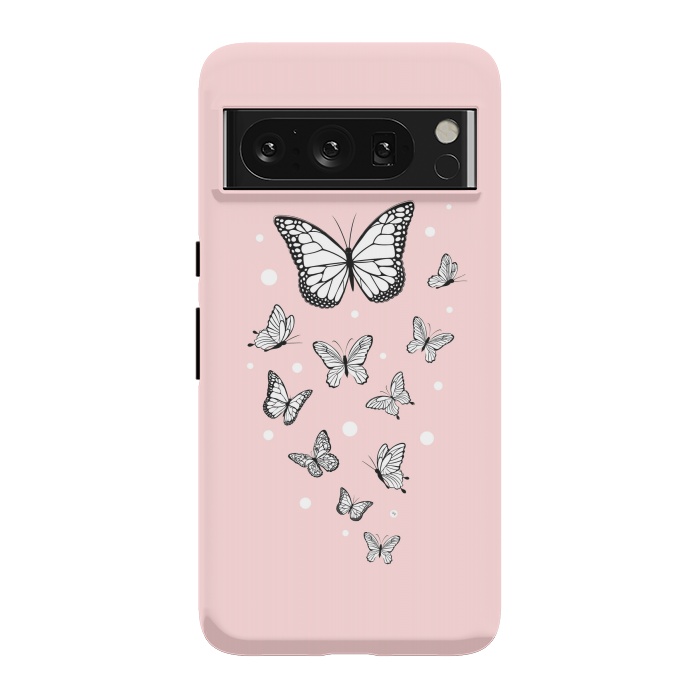 Pixel 8 Pro StrongFit Pink Butterflies by Martina