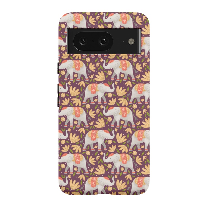 Pixel 8 StrongFit Majestic Elephants by Noonday Design