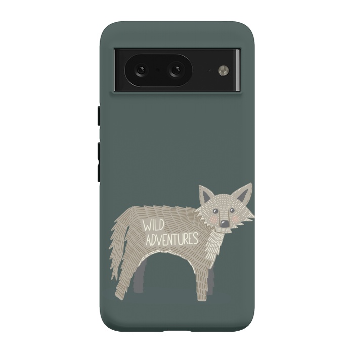 Pixel 8 StrongFit Wild Adventures Wolf  by Edith May