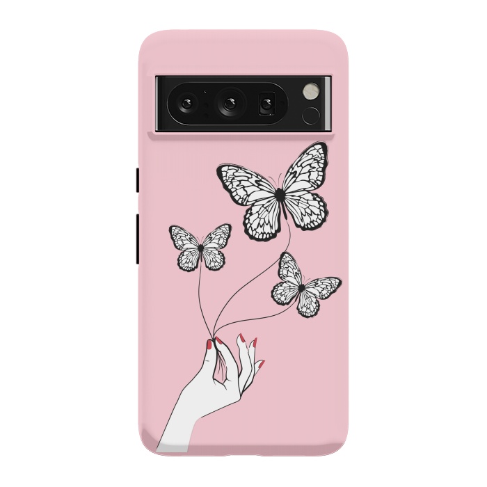 Pixel 8 Pro StrongFit Butterfly Game by Martina