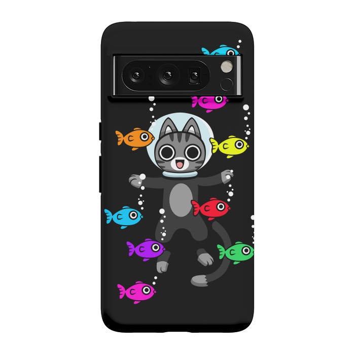 Pixel 8 Pro StrongFit Aquarium Cat by Alberto