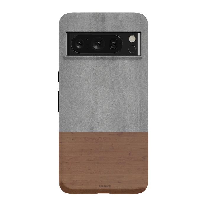 Pixel 8 Pro StrongFit Concrete-Touch of a Wood by ''CVogiatzi.