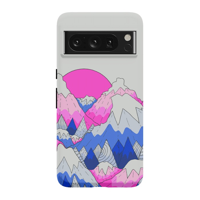 Pixel 8 Pro StrongFit The hot pink and blue peaks by Steve Wade (Swade)