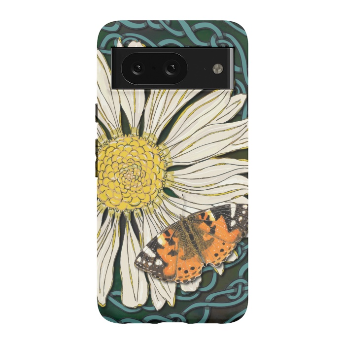Pixel 8 StrongFit Daisy and Butterfly by Lotti Brown