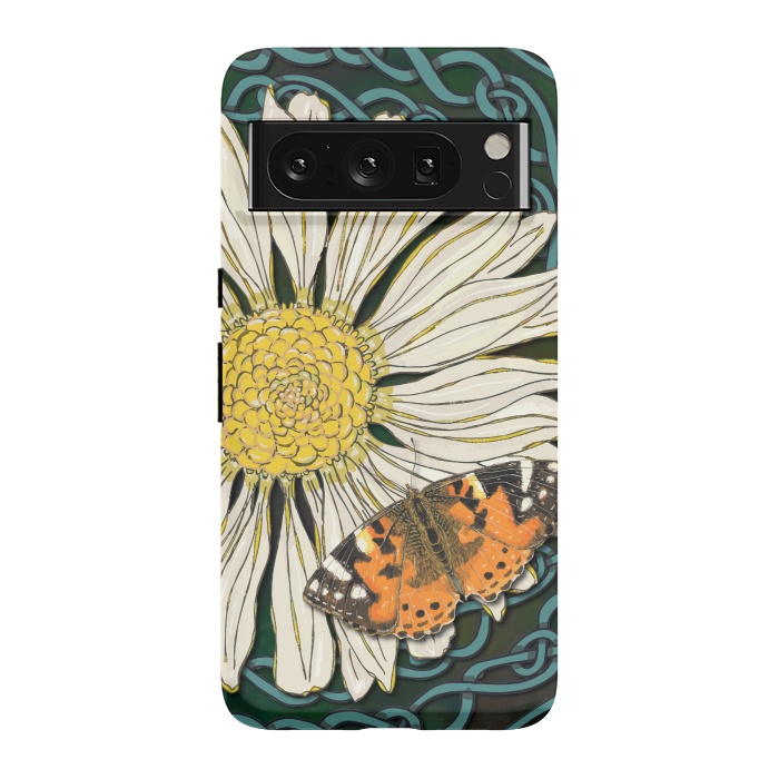 Pixel 8 Pro StrongFit Daisy and Butterfly by Lotti Brown