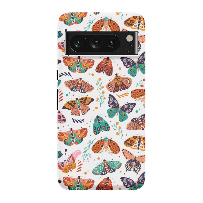 Pixel 8 Pro StrongFit Spring Butterflies Pattern 002 by Jelena Obradovic