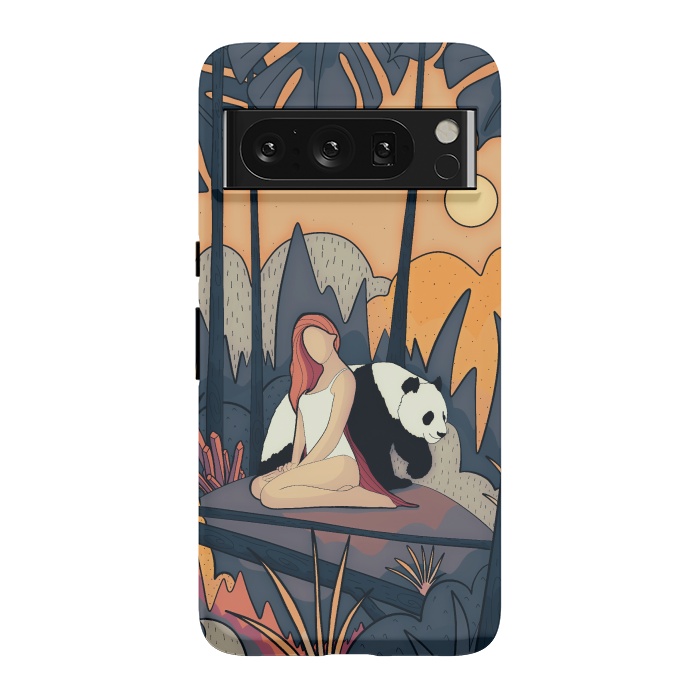 Pixel 8 Pro StrongFit The panda and the girl by Steve Wade (Swade)