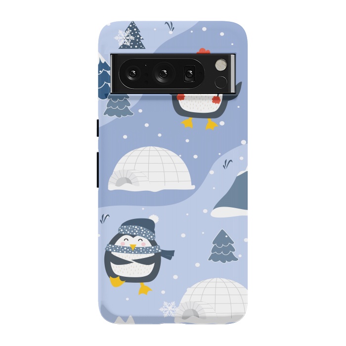 Pixel 8 Pro StrongFit winter happy penguins by haroulita