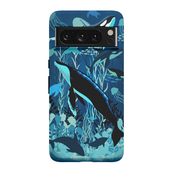 Pixel 8 Pro StrongFit Sealife Blue Shades Dream Underwater Scenery by BluedarkArt