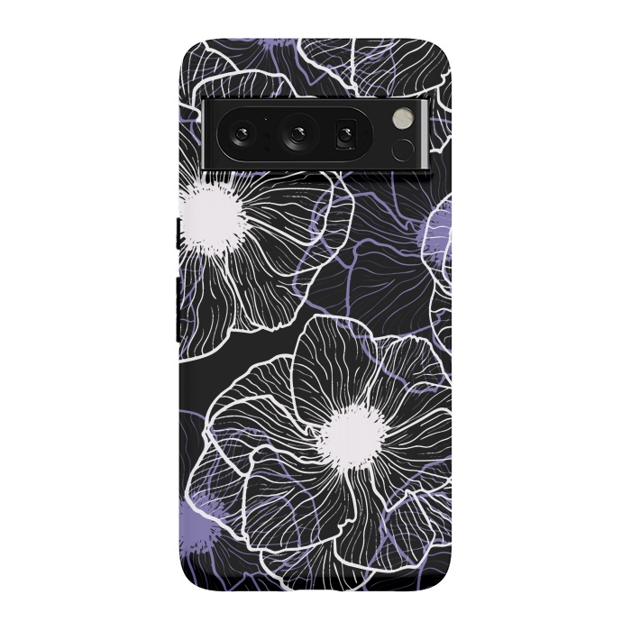 Pixel 8 Pro StrongFit Anemones Wildflower Illustration G601 by Medusa GraphicArt