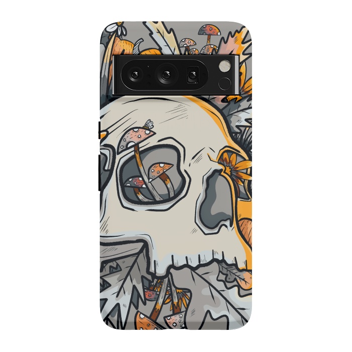 Pixel 8 Pro StrongFit The mushrooms and skull by Steve Wade (Swade)