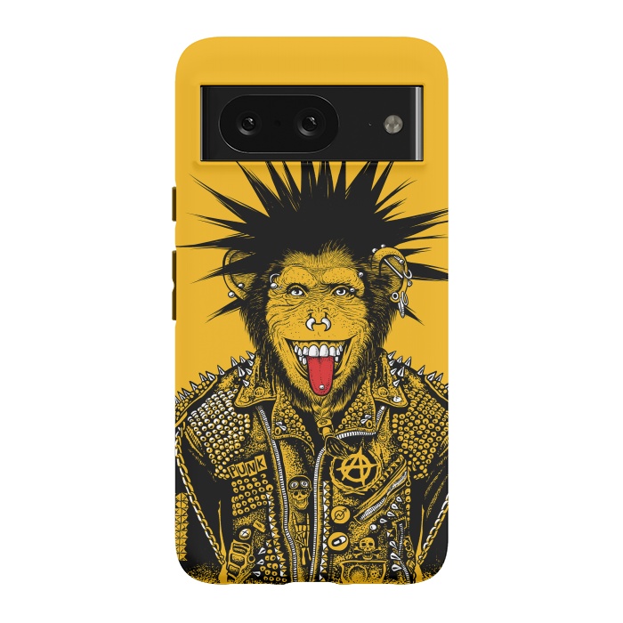 Pixel 8 StrongFit Yellow punk monkey by Alberto