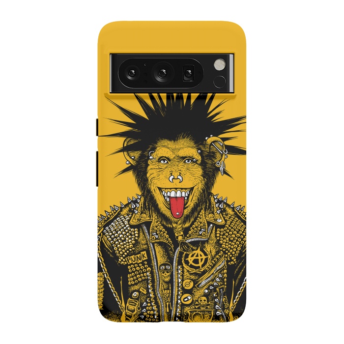 Pixel 8 Pro StrongFit Yellow punk monkey by Alberto