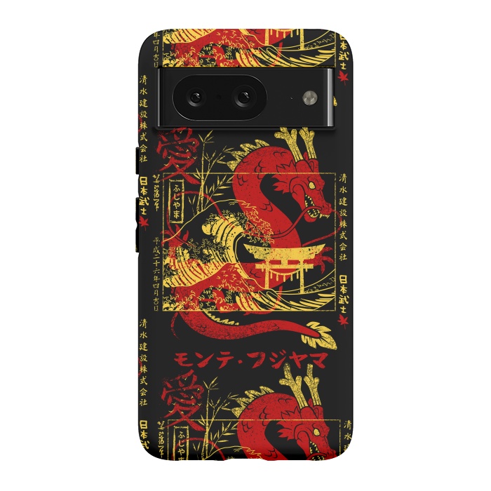 Pixel 8 StrongFit Red chinese dragon gold by Alberto