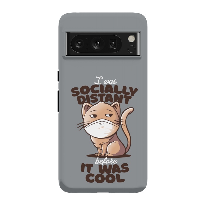Pixel 8 Pro StrongFit Socially Distant Cat by eduely
