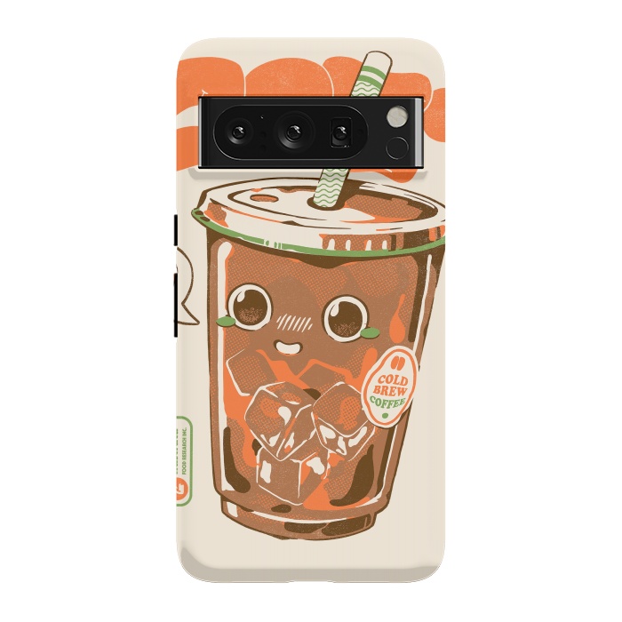 Pixel 8 Pro StrongFit Cute Cold Brew Coffee  by Ilustrata