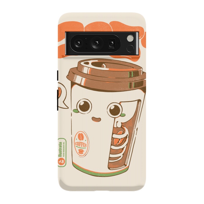 Pixel 8 Pro StrongFit Cute Coffee x-Ray by Ilustrata