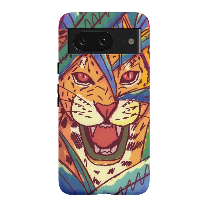 Pixel 8 StrongFit The jungle cat by Steve Wade (Swade)