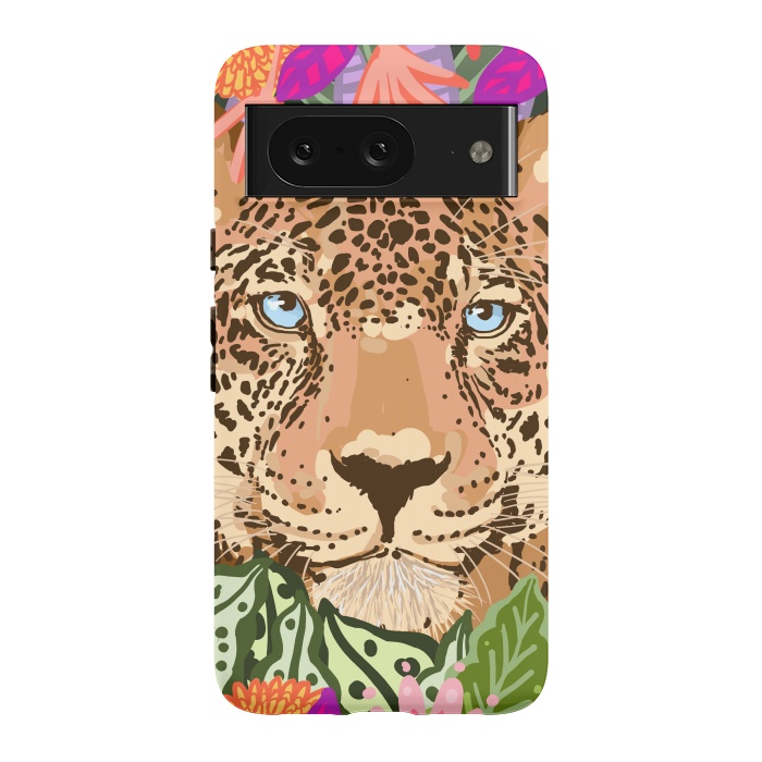 Pixel 8 StrongFit Peek A Boo Leopard by Uma Prabhakar Gokhale