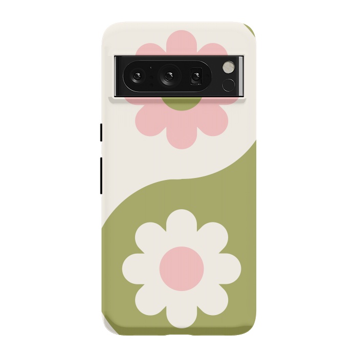 Pixel 8 Pro StrongFit Yin Yang Flowers by ArtPrInk