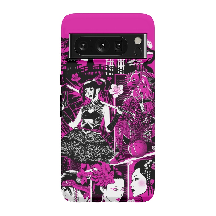 Pixel 8 Pro StrongFit pink geisha  by Alberto