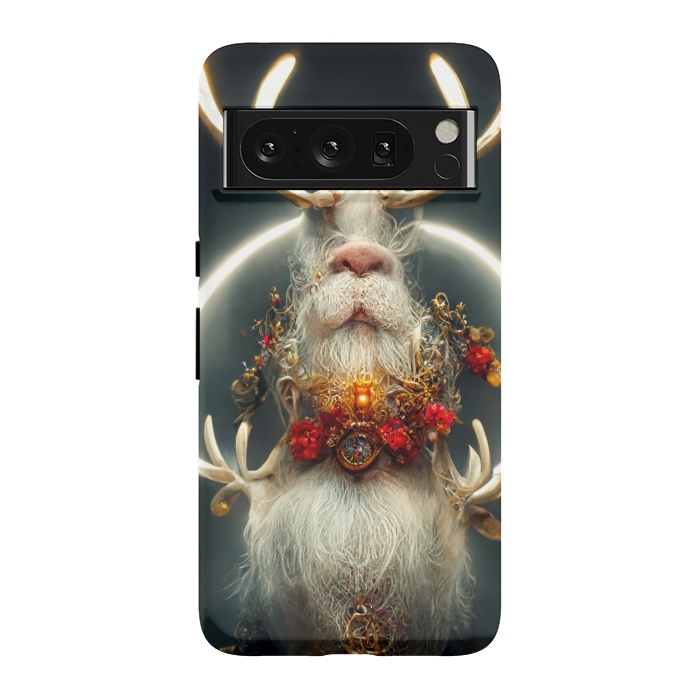 Pixel 8 Pro StrongFit Santa reindeer by haroulita
