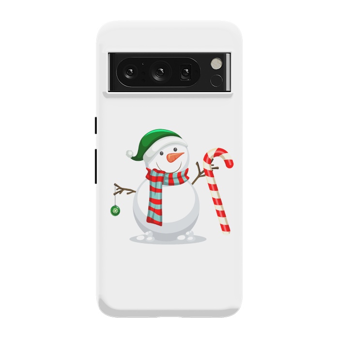 Pixel 8 Pro StrongFit Snowman by Bledi
