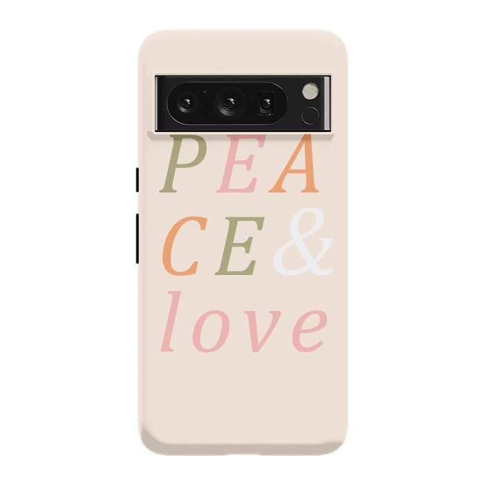 Pixel 8 Pro StrongFit Peace & Love Typography by ArtPrInk