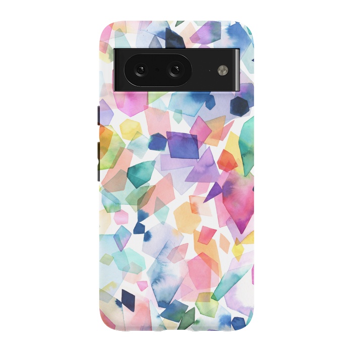 Pixel 8 StrongFit Colorful Crystals and Gems by Ninola Design