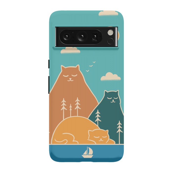 Pixel 8 Pro StrongFit Cats mountains nature by Coffee Man
