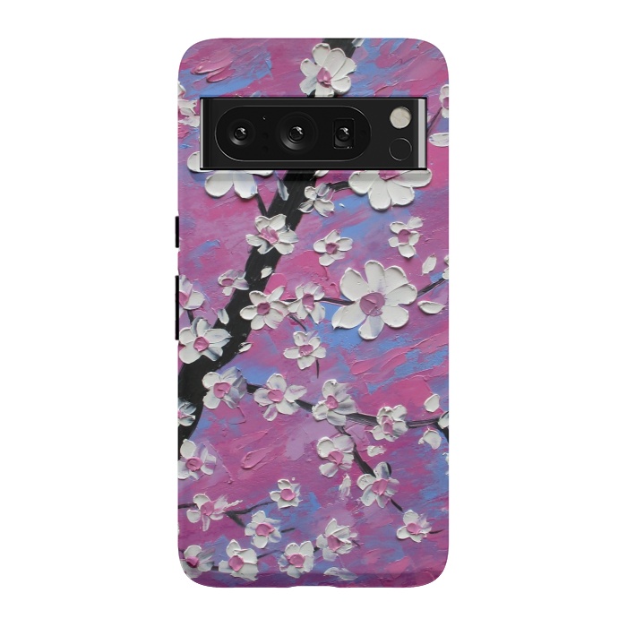 Pixel 8 Pro StrongFit Cherry blossoms oil art original by ArtKingdom7