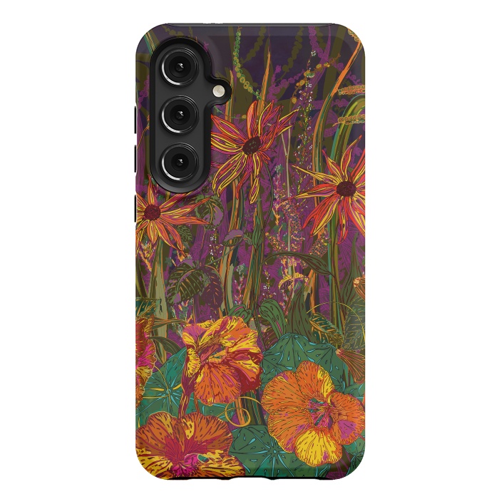 Galaxy S24 Plus StrongFit Autumn Flowers by Lotti Brown