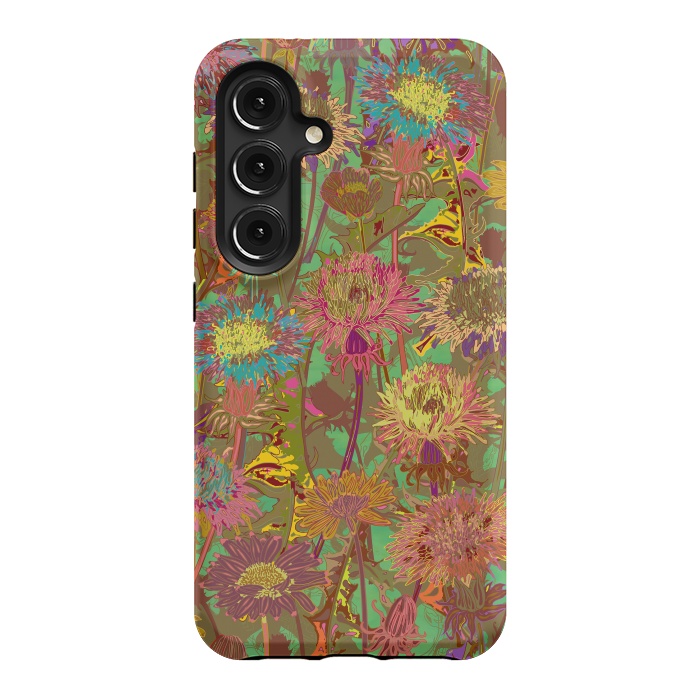 Galaxy S24 StrongFit Dandelion Dawn by Lotti Brown