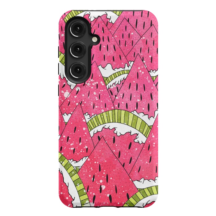 Galaxy S24 Plus StrongFit Watermelon Mountains by Steve Wade (Swade)