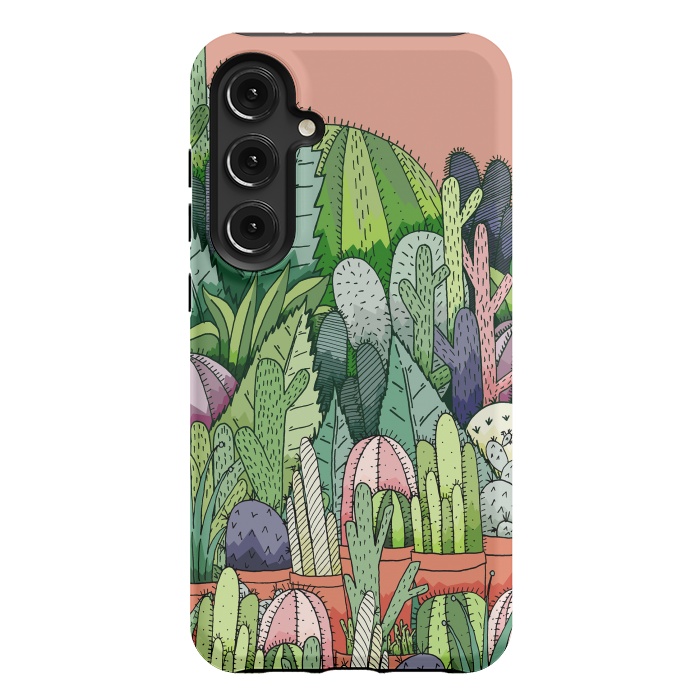 Galaxy S24 Plus StrongFit Cactus Garden by Steve Wade (Swade)