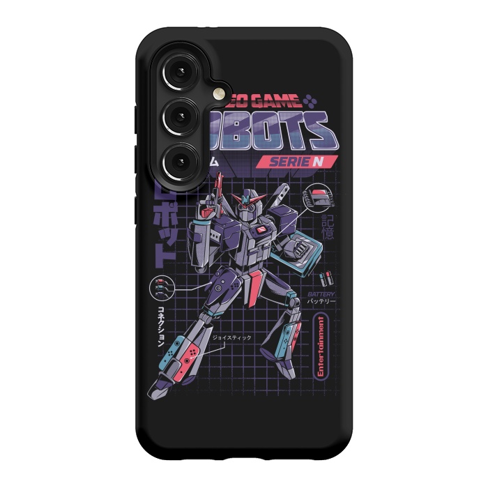Galaxy S24 StrongFit Video Game Robot - Model N by Ilustrata