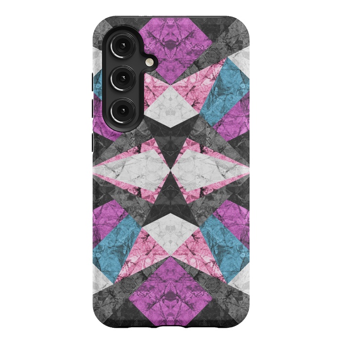 Galaxy S24 Plus StrongFit Marble Geometric Background G438 by Medusa GraphicArt
