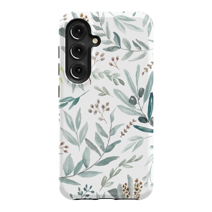 Galaxy S24 StrongFit Eucalyptus Pattern by Anis Illustration