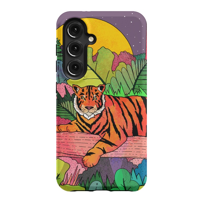 Galaxy S24 StrongFit Spring Tiger by Steve Wade (Swade)