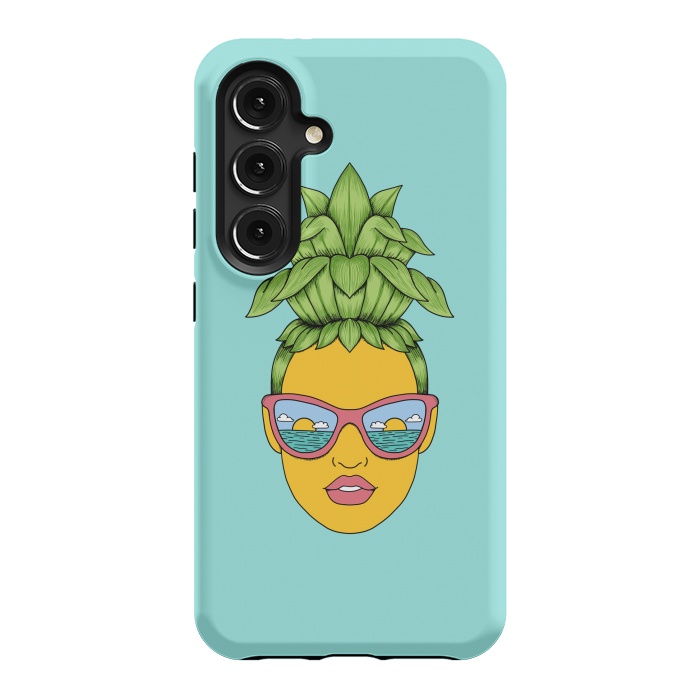 Galaxy S24 StrongFit Pineapple Girl by Coffee Man